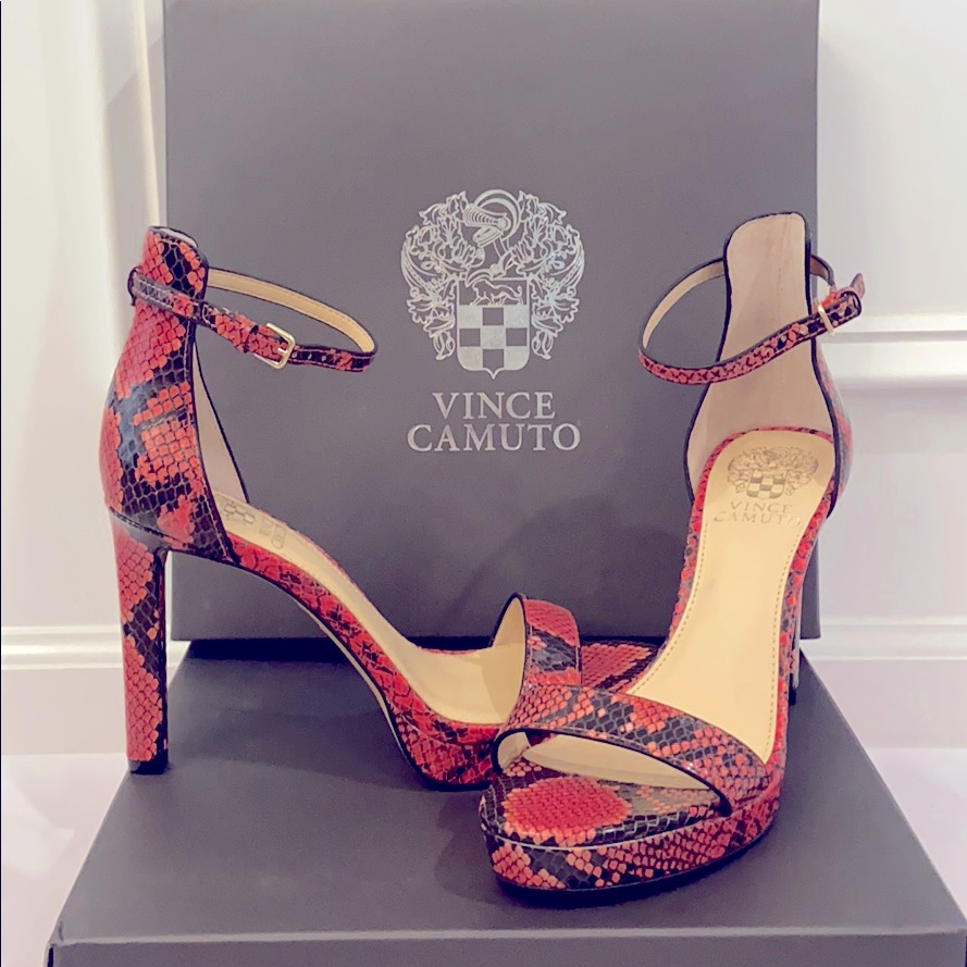 Vince Camuto Python Heels